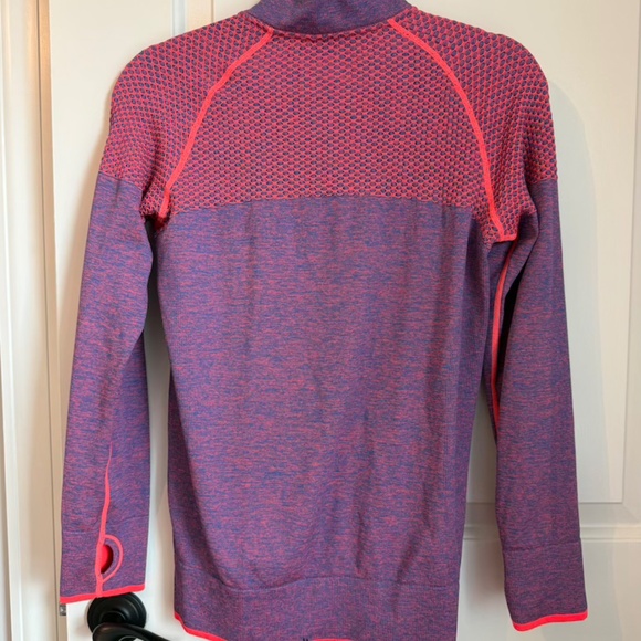 Gloria Vanderbilt Sport Zip Up Long Sleeved Athletic Top Small Base Layer Run - Picture 3 of 9